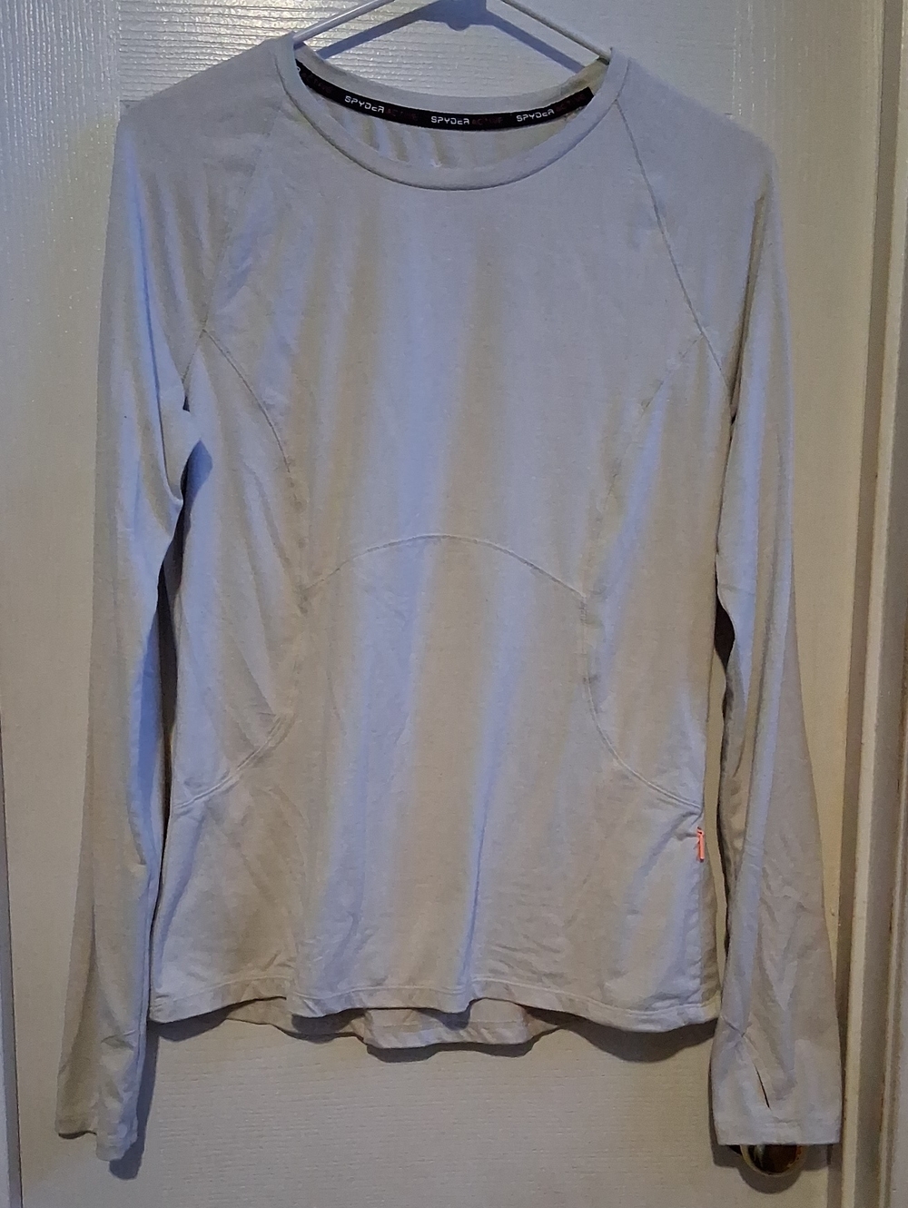 Spyder Women's Light Gray Long-Sleeve Crew Shirt
